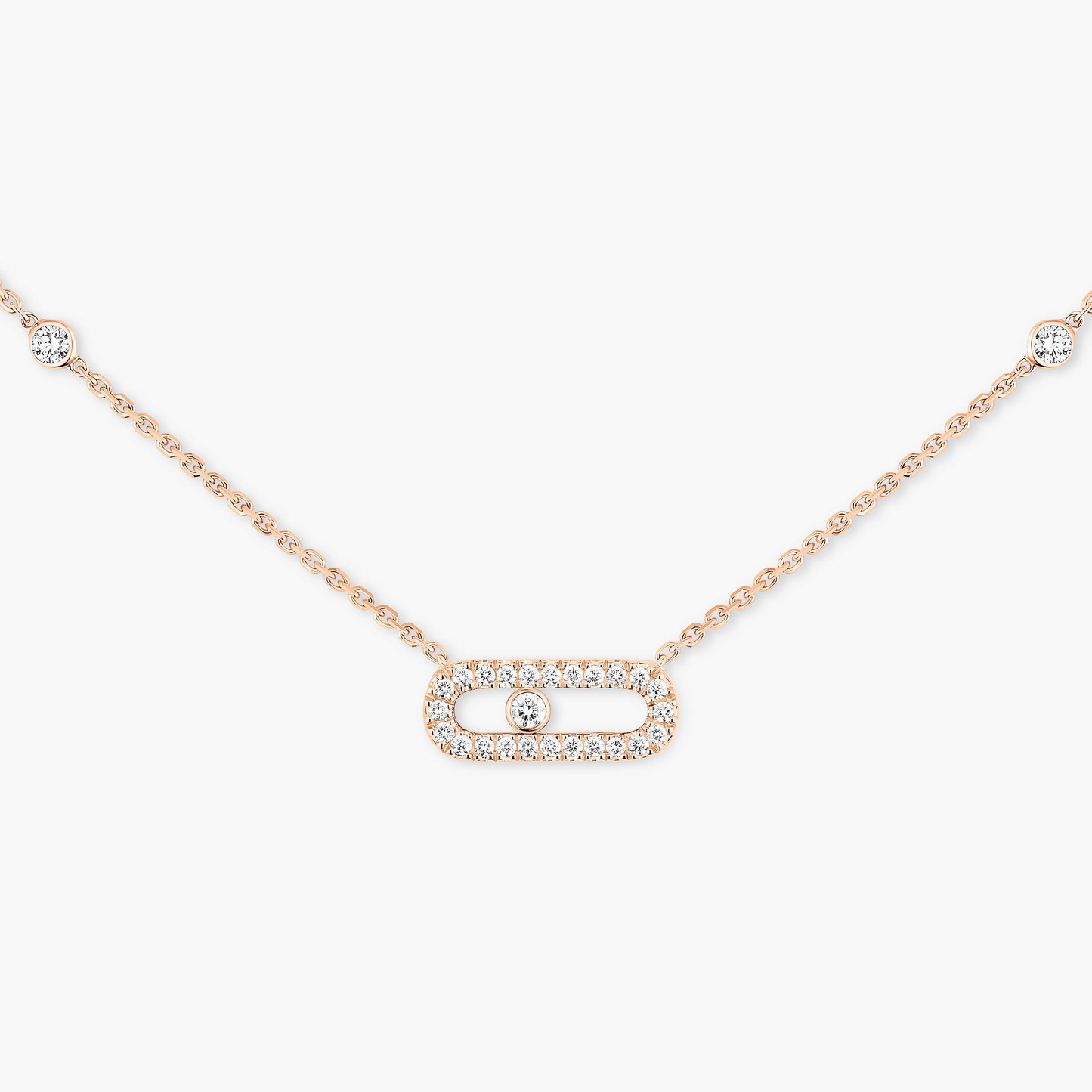Solo Motion Pavé Necklace