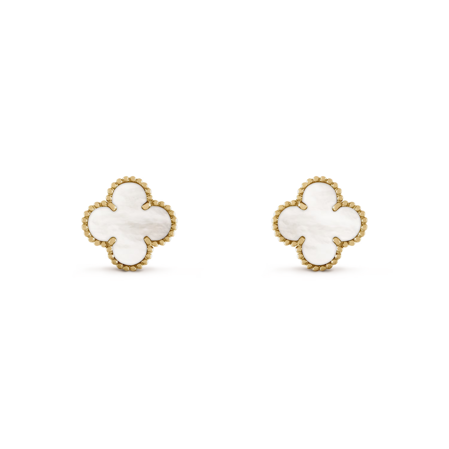 Mother-of-pearl Lucky Clover Earrings