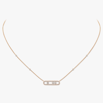 Trio Motion Pavé Necklace
