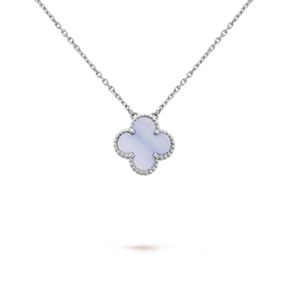 Chalcedony Clover Motif Pendant