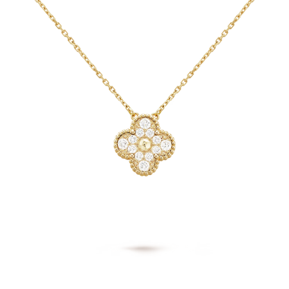 Diamanté Clover Motif Pendant