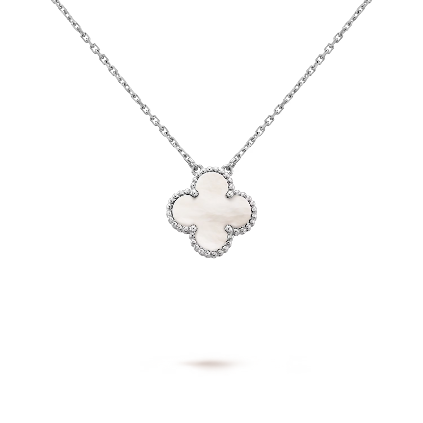 Mother-of-pearl Clover Motif Pendant