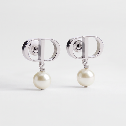 J’adore Emblem Pearl Drop Earrings
