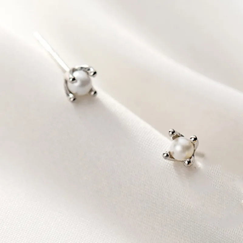 Petite Pearl Stud Earrings