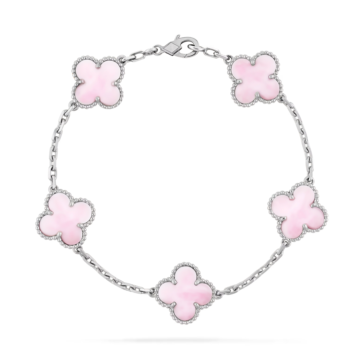 Rosé Mother-of-pearl Lucky Clover Bracelet