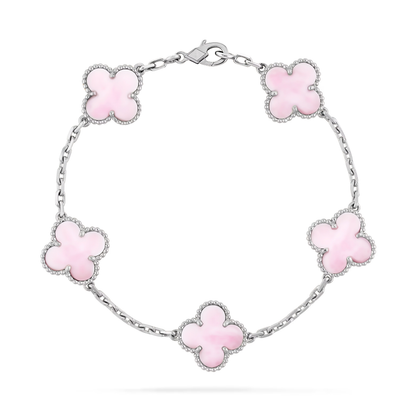 Rosé Mother-of-pearl Lucky Clover Bracelet