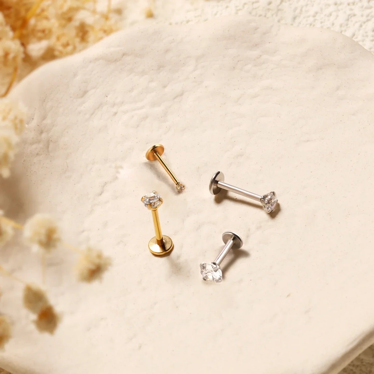 Dainty Diamond Studs