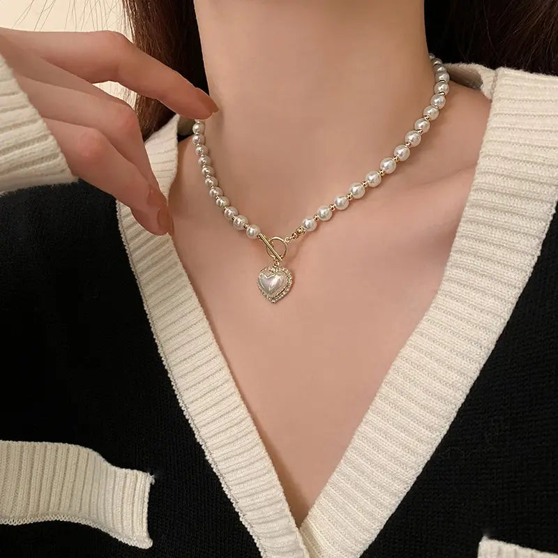 Heart of Pearl Necklace