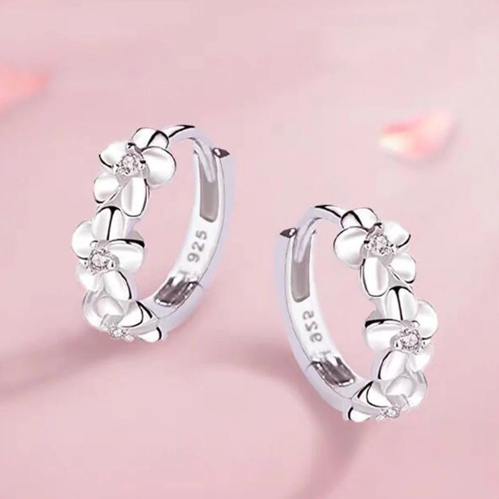 Daisy Hoop Earrings