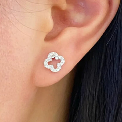 Lucky Clover Stud Earrings