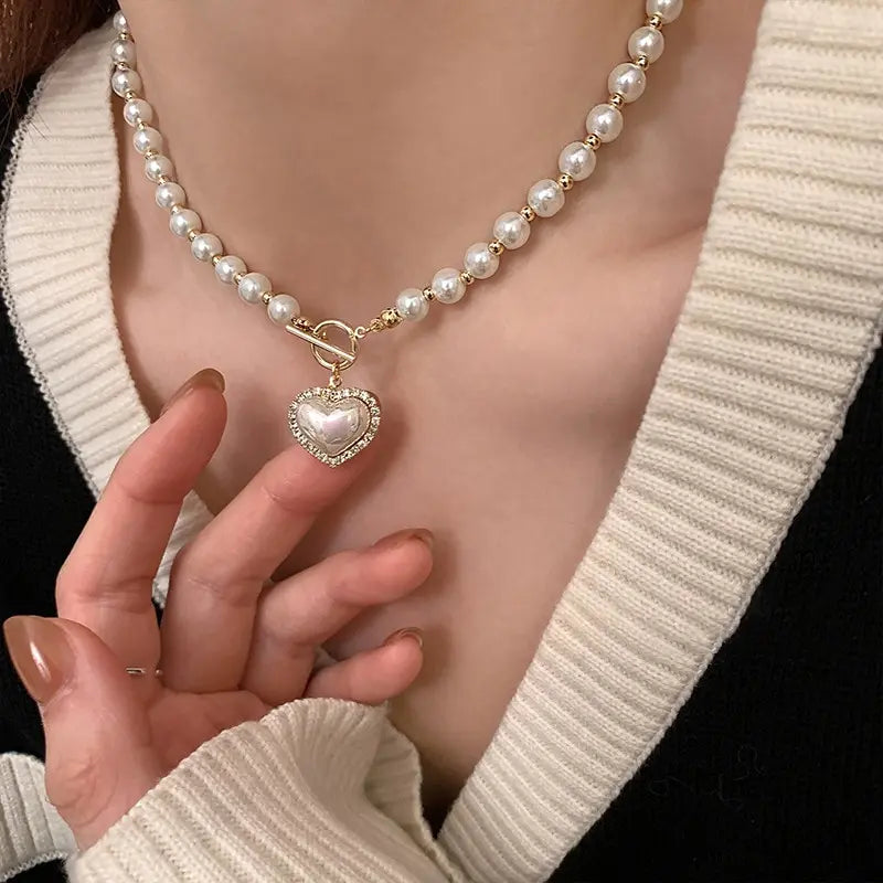 Heart of Pearl Necklace