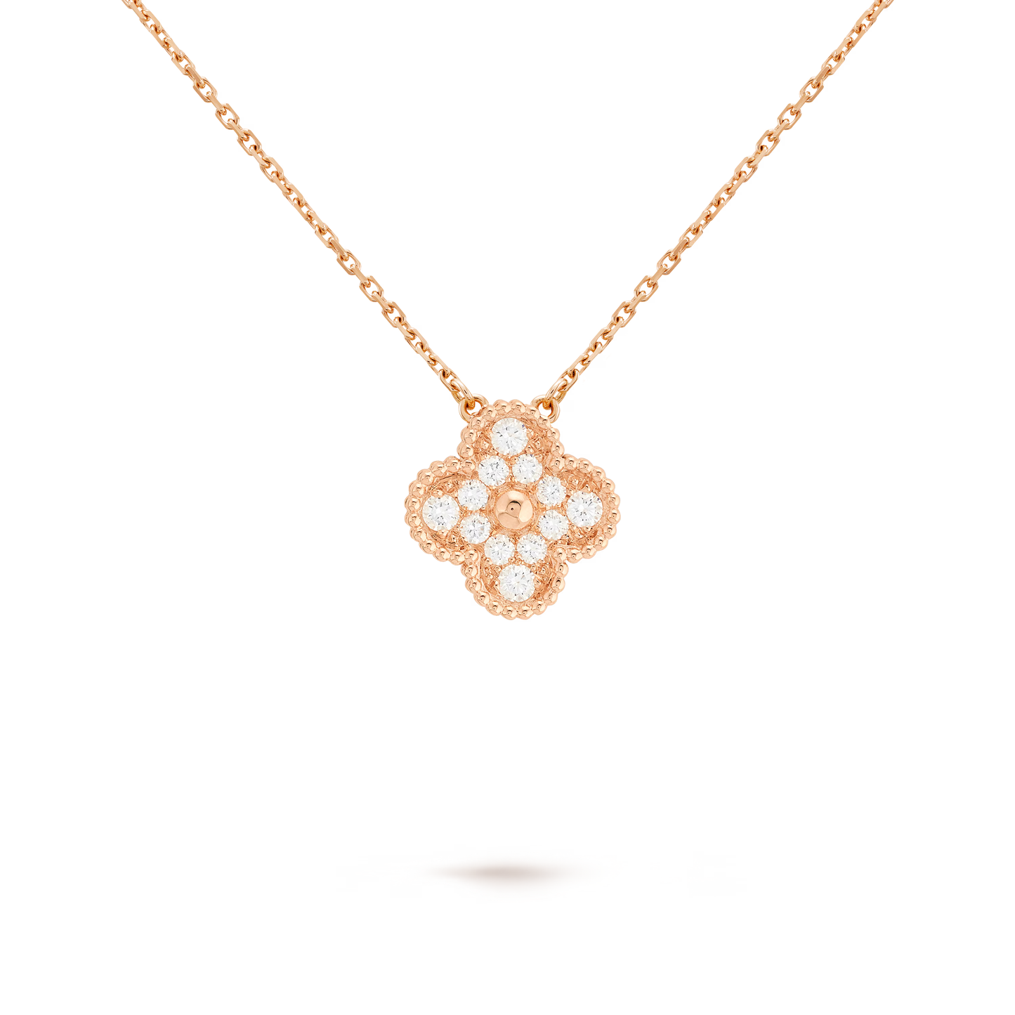 Diamanté Clover Motif Pendant