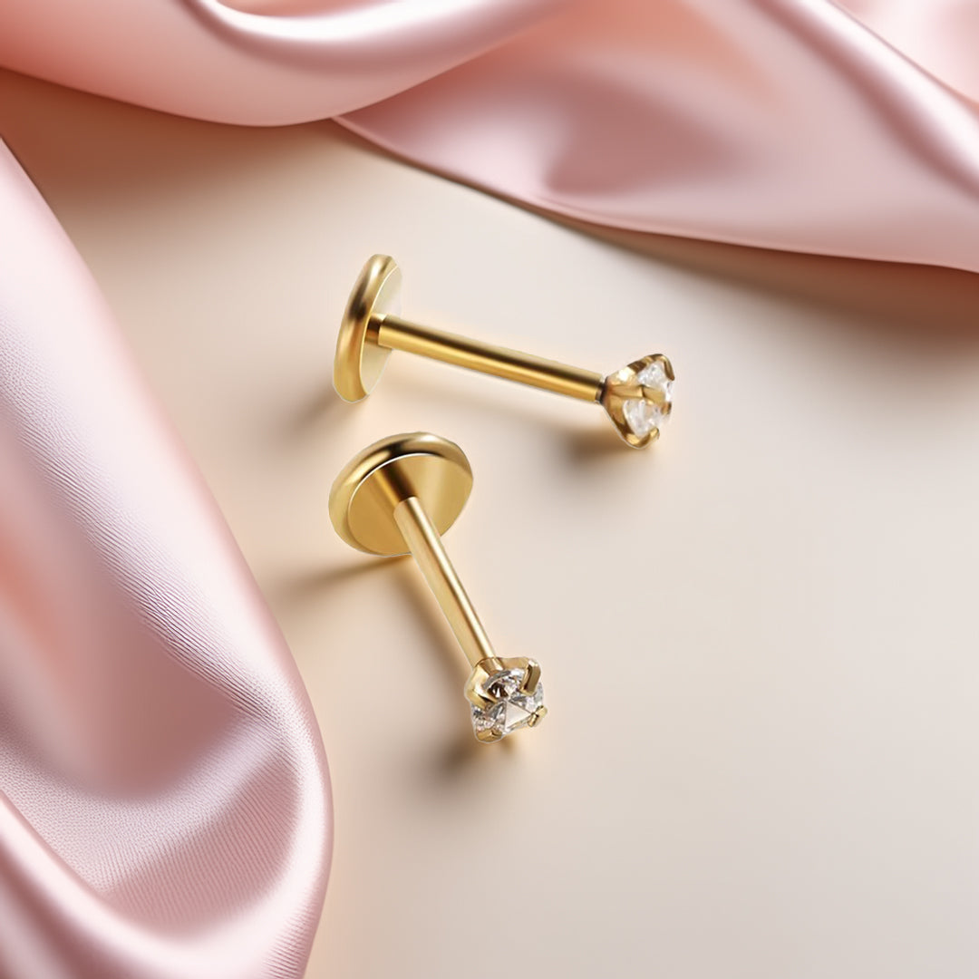 Dainty Diamond Studs