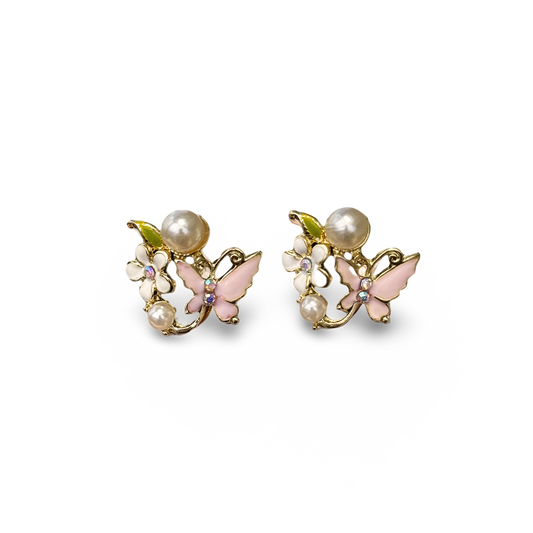 Enchanted Garden Pearl Earrings