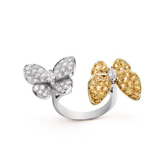 Soleil Golden Twin Butterfly Ring